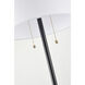 Canada 60.5 inch 100.00 watt Antique Brass/Black Floor Lamp Portable Light